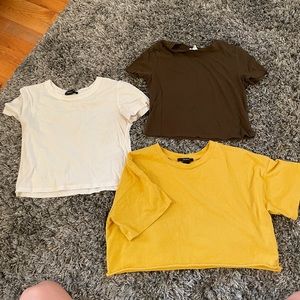 3 piece crop top set